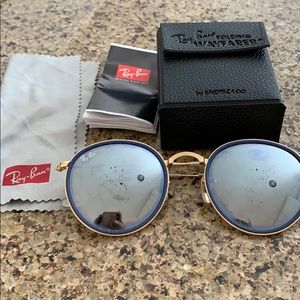 Ray Ban Round Folding Sunglasses